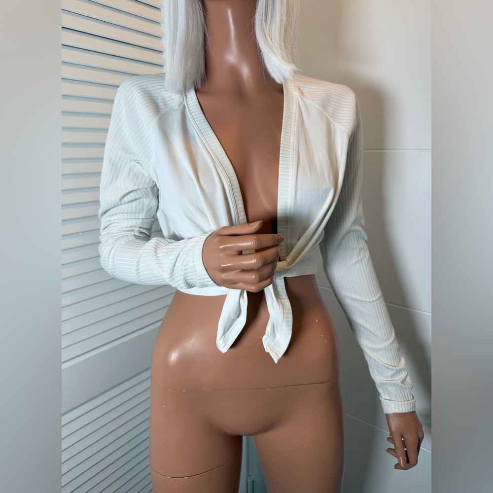 Alala White Tie-Front Top medium